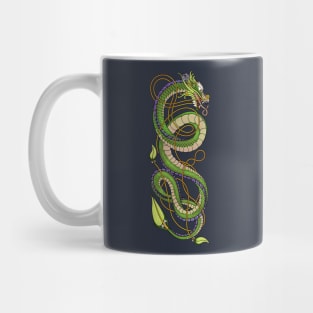 Nordic-Asian Green Dragon Mug